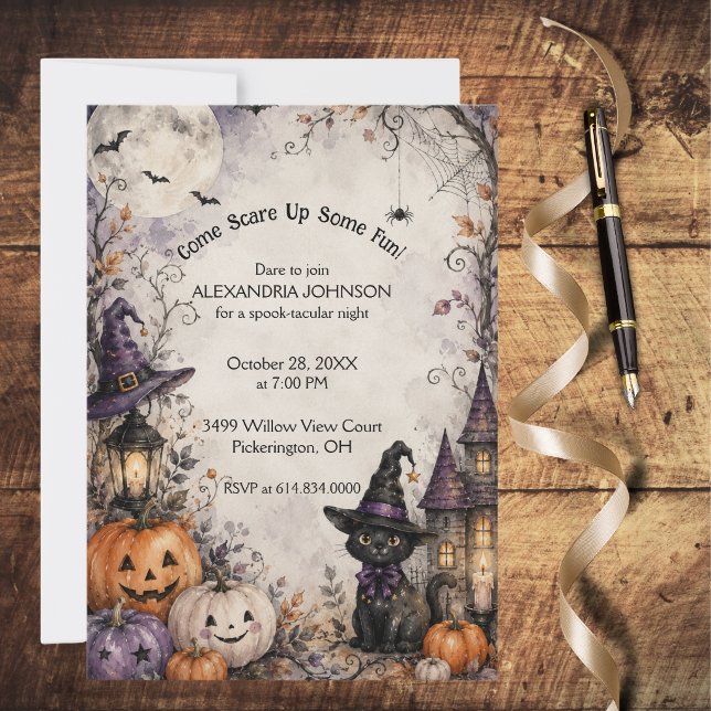 Invitación caprichosa para fiesta de Halloween de  (Subido por el creador)