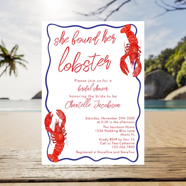 Invitación Caprichosa Rojo Ella Encontró Su Desfile de Modas  (Subido por el creador)