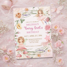 Caprichoso Cumpleaños de Jardín de Hadas Floral Ro