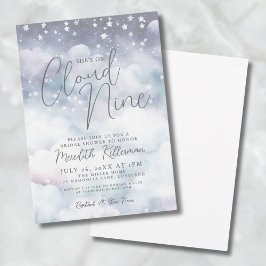 Invitación Caprichoso Pastel Ella Está En La Nube Nueve Desay
