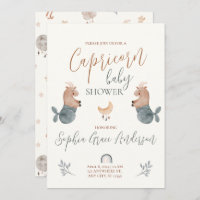 Capricornio Zodiac señal de ducha de bebé