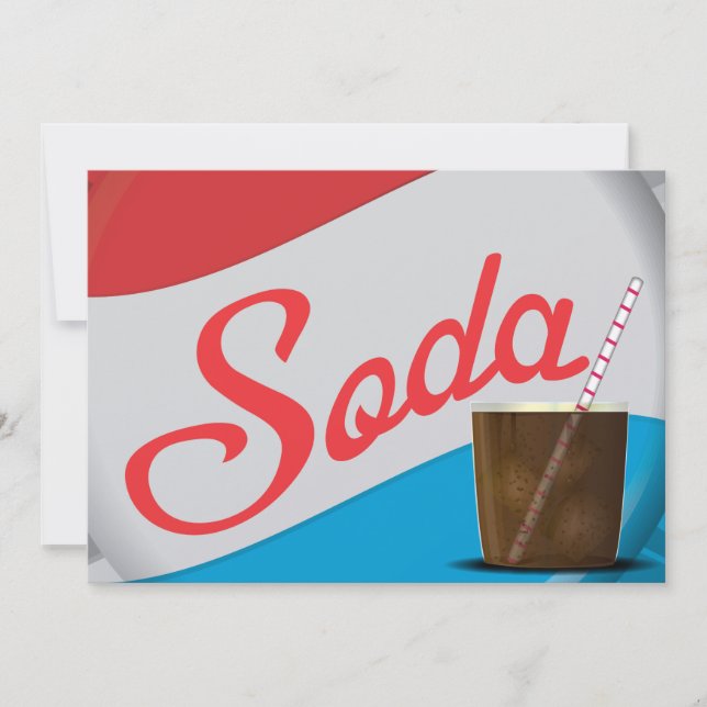 Invitación Cápsula de frasco de Soda de época (Anverso)