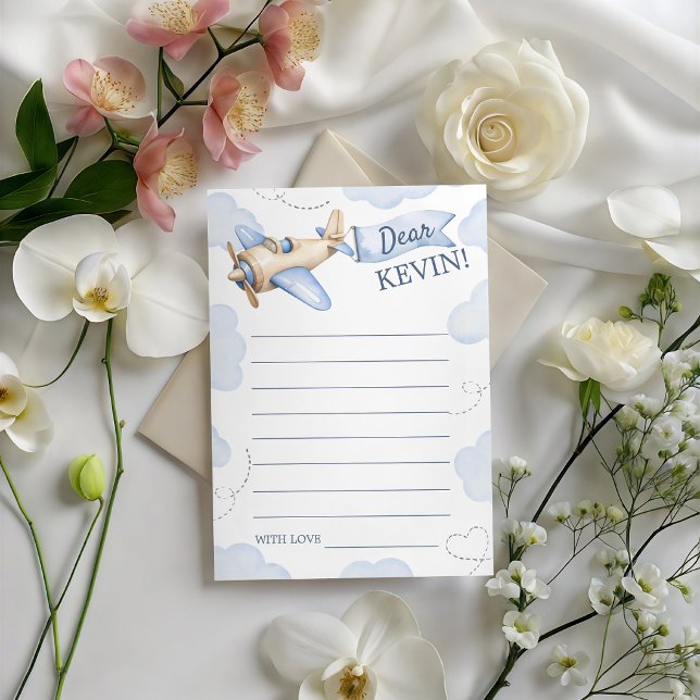 Invitación Cápsula del Tiempo de Cumpleaños con Avión (Subido por el creador)
