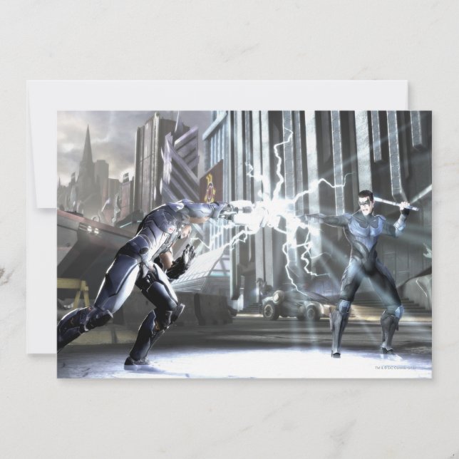 Invitación Captura de pantalla: Cyborg vs Nightwing 4 (Anverso)