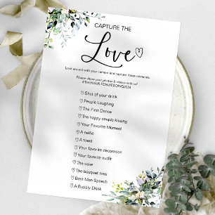Invitación Captura El Amor Juego de Boda Espía