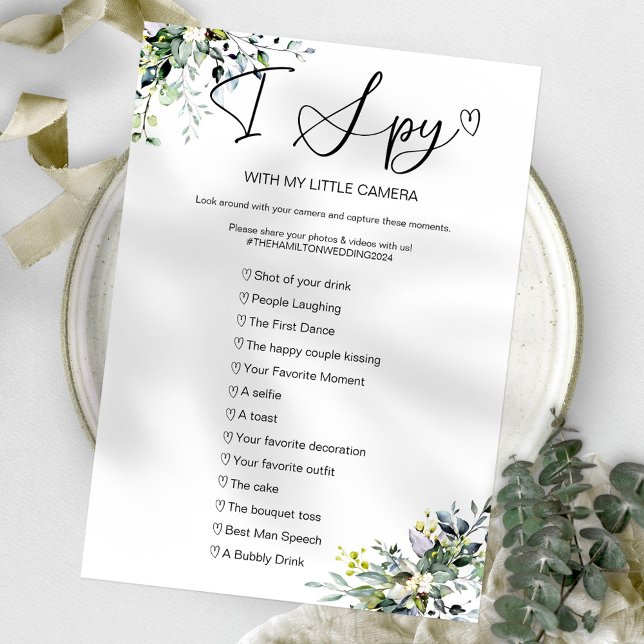 Invitación Captura El Amor Juego de Boda Espía (Subido por el creador)