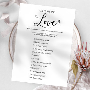 Invitación Captura El Amor Juego de Boda Espía