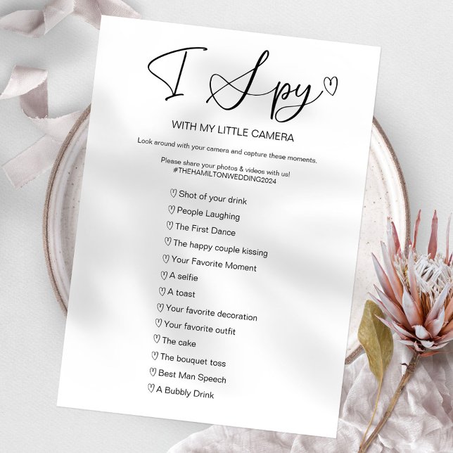 Invitación Captura El Amor Juego de Boda Espía (Subido por el creador)