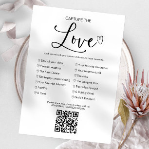 Invitación Captura El Amor Juego De Boda I Spy Con QR