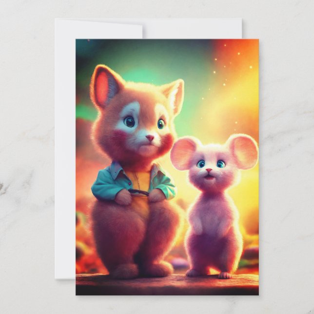 Invitación ¡Capturando las payasadas con Tom y Jerry! (Anverso)