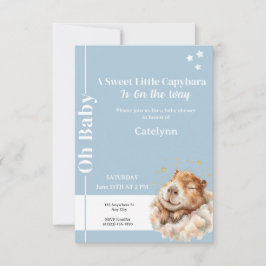 Invitación Capybara Baby Shower Invitation • Oh Baby