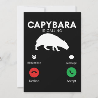 Invitación Capybara Humorous Capybaras