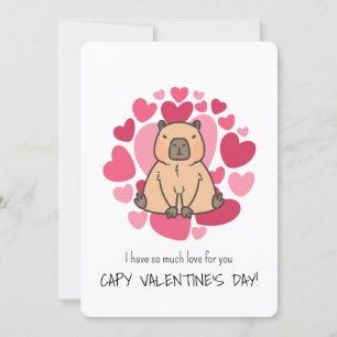 Invitación Capybara tiene tanto amor como El día de San Valen