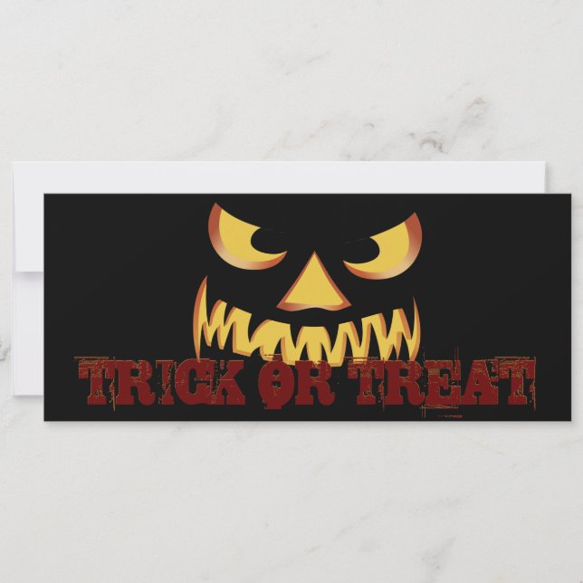 Invitación Cara de calabaza 2 (Anverso)