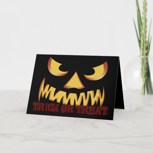Invitación Cara de Calabaza 2 (Anverso)