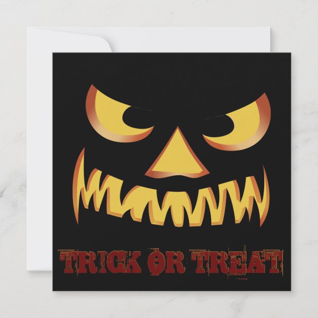 Invitación Cara de Calabaza 2 (Anverso)