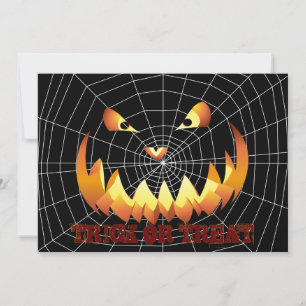 Invitación Cara de Calabaza 4 para Halloween