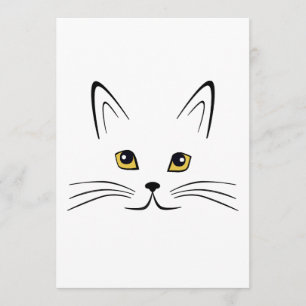 Invitación Cara de gato