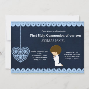 Invitación Cara de la Santa Comunión (niño)