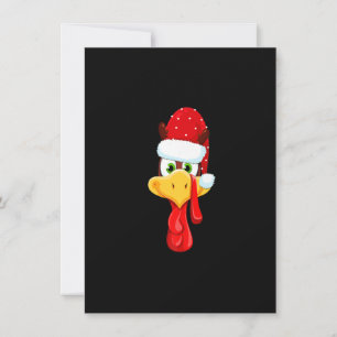 Invitación Cara de pavo de Santa Feliz Graciasmas Feliz Día d