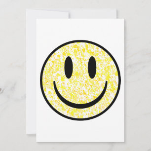 Invitación Cara de sonrisa salpicada
