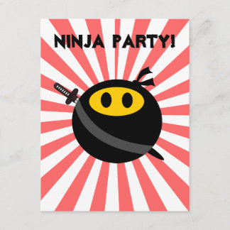 Invitación Cara Ninja