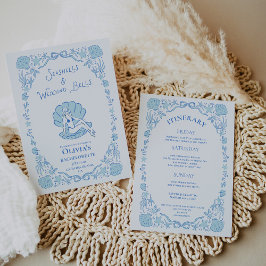 Invitación Caracoles de boda Campanas de boda Soltera caprich