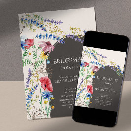 Invitación Carácter floral arca florida Bridesmaids Luncheon