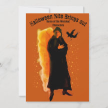 Carácter misterioso de la noche de Halloween Fiest