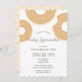 Invitación Caramel Donut Baby Sprinkke Shower