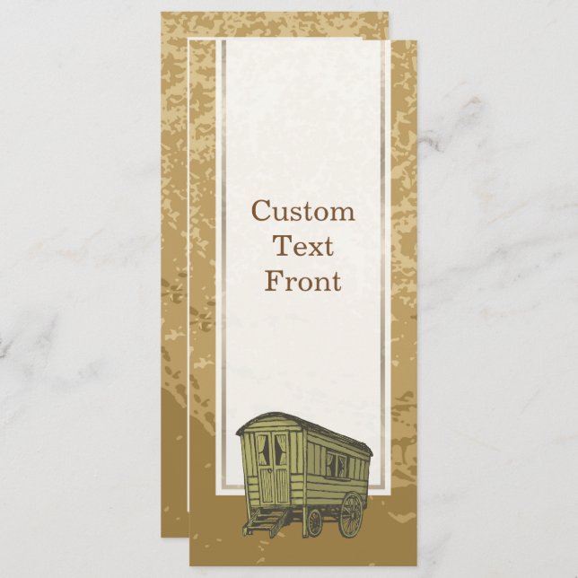 Invitación Caravana gitana (Anverso / Reverso)