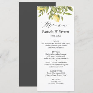 Invitación Carbón Lemons y deja Boda de moda Boho