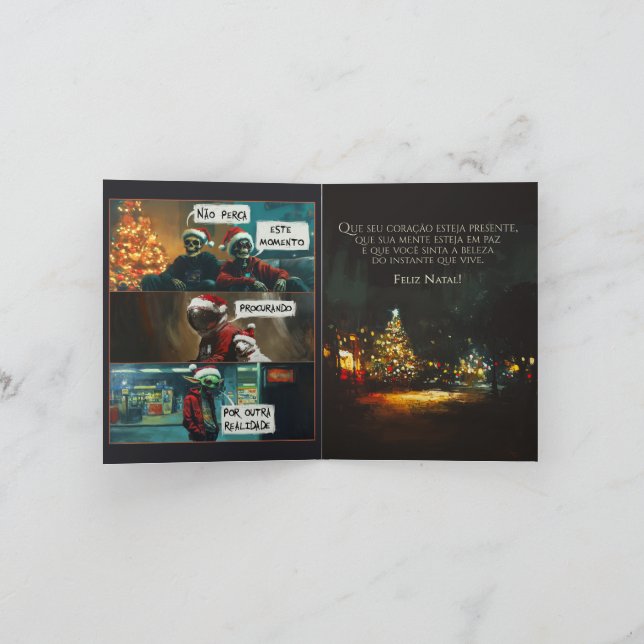 Invitación Card Feliz Natal (Interior)