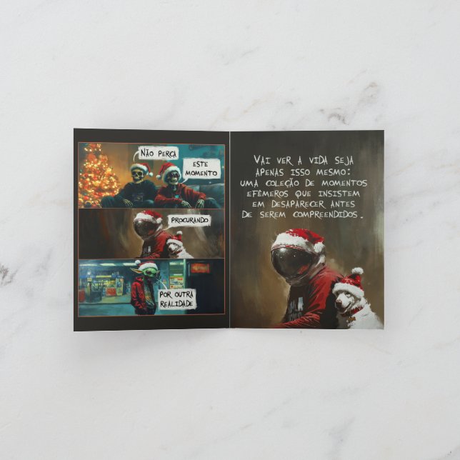 Invitación Card Natal Astronauta (Interior)