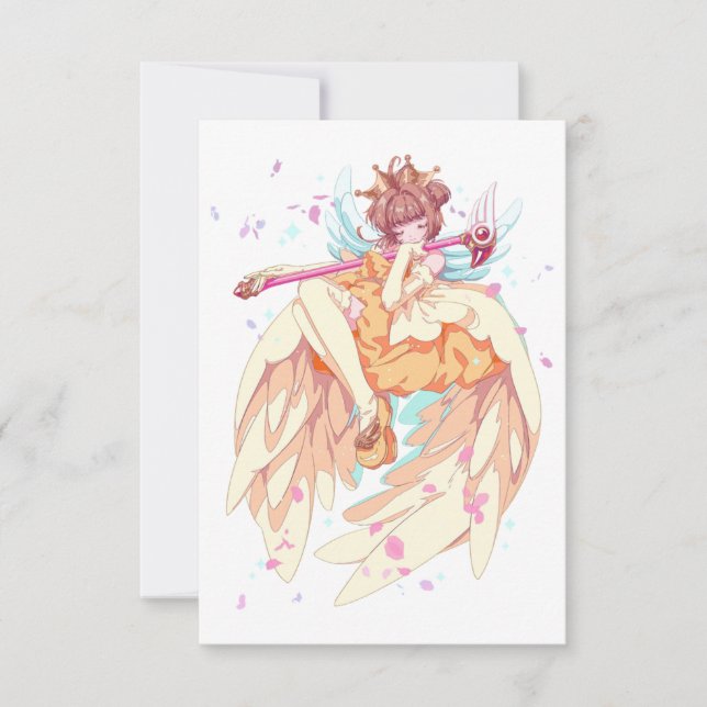 Invitación cardcaptor sakura, sakura, anime, manga, sakura k (Anverso)