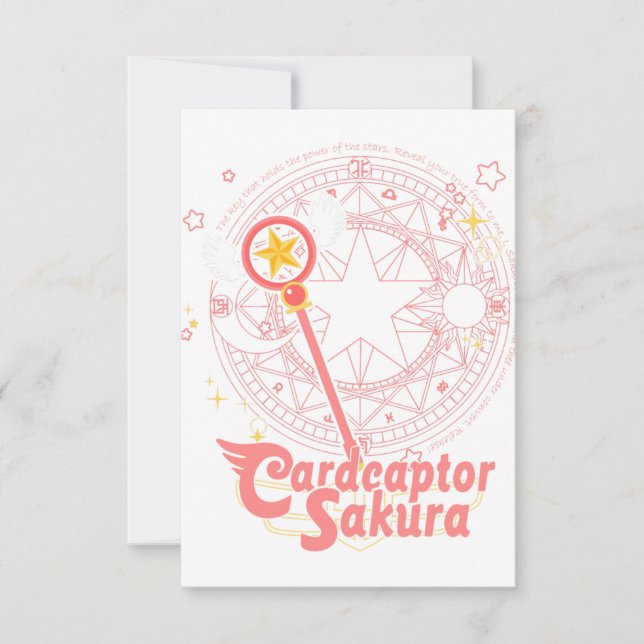 Invitación cardcaptor sakura, sakura, anime, manga, sakura k (Anverso)