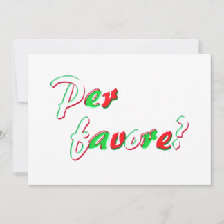 Invitación Carde por favor