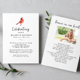 Invitación Cardenal Rojo Celebración de la Foto de Vida de Av