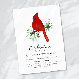 Invitación Cardenal Rojo Funeral