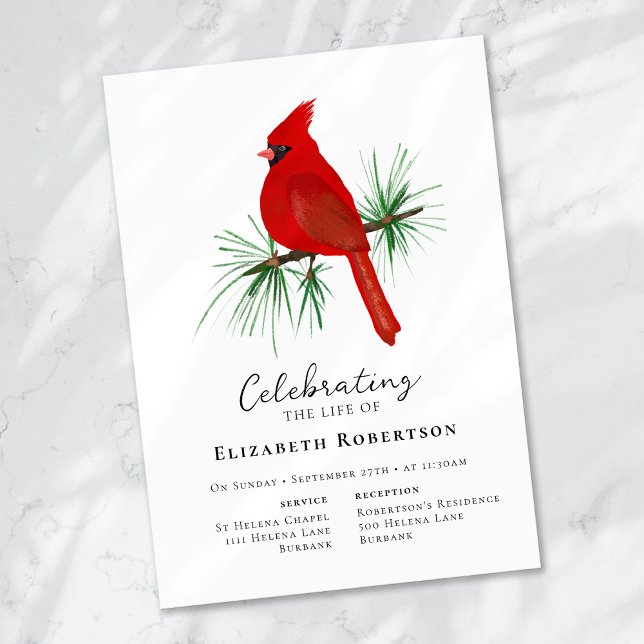 Invitación Cardenal Rojo Funeral (Subido por el creador)