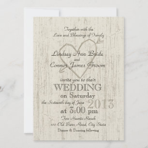 Invitación Cardilla tallada Boda