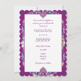 Invitación Cardinal Red Rosace