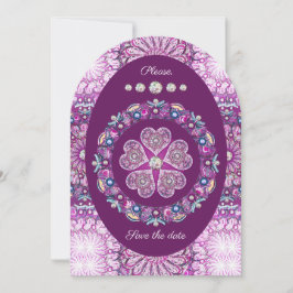 Invitación Cardinal red Rosace