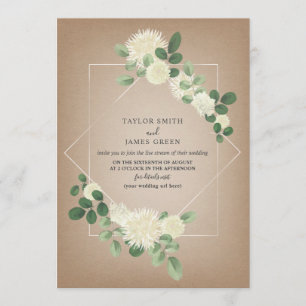 Invitación Cardstock Boda de transmisión virtual en vivo botá