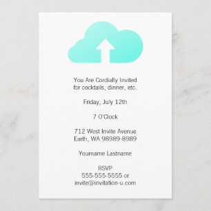 Invitación Carga de nube