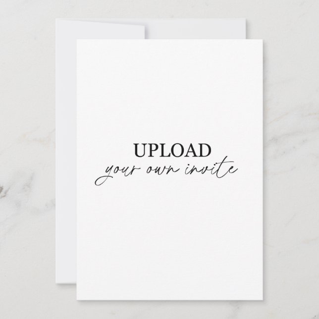 Invitación Cargar el suyo propio (Anverso)