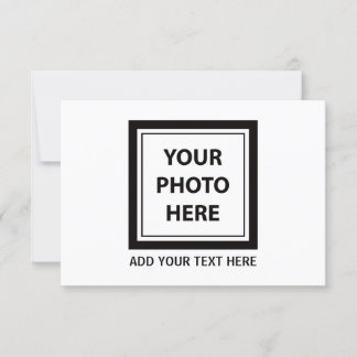 Invitación Cargar foto de imagen y añadir texto - Personaliza