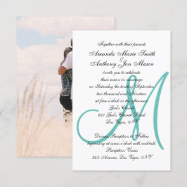 Invitación Cargar inicialmente monogramado tu Boda de fotos