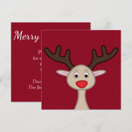 Invitación Caricatura de renos