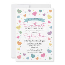 Cariño Candy Febrero ducha de bebé para Chica